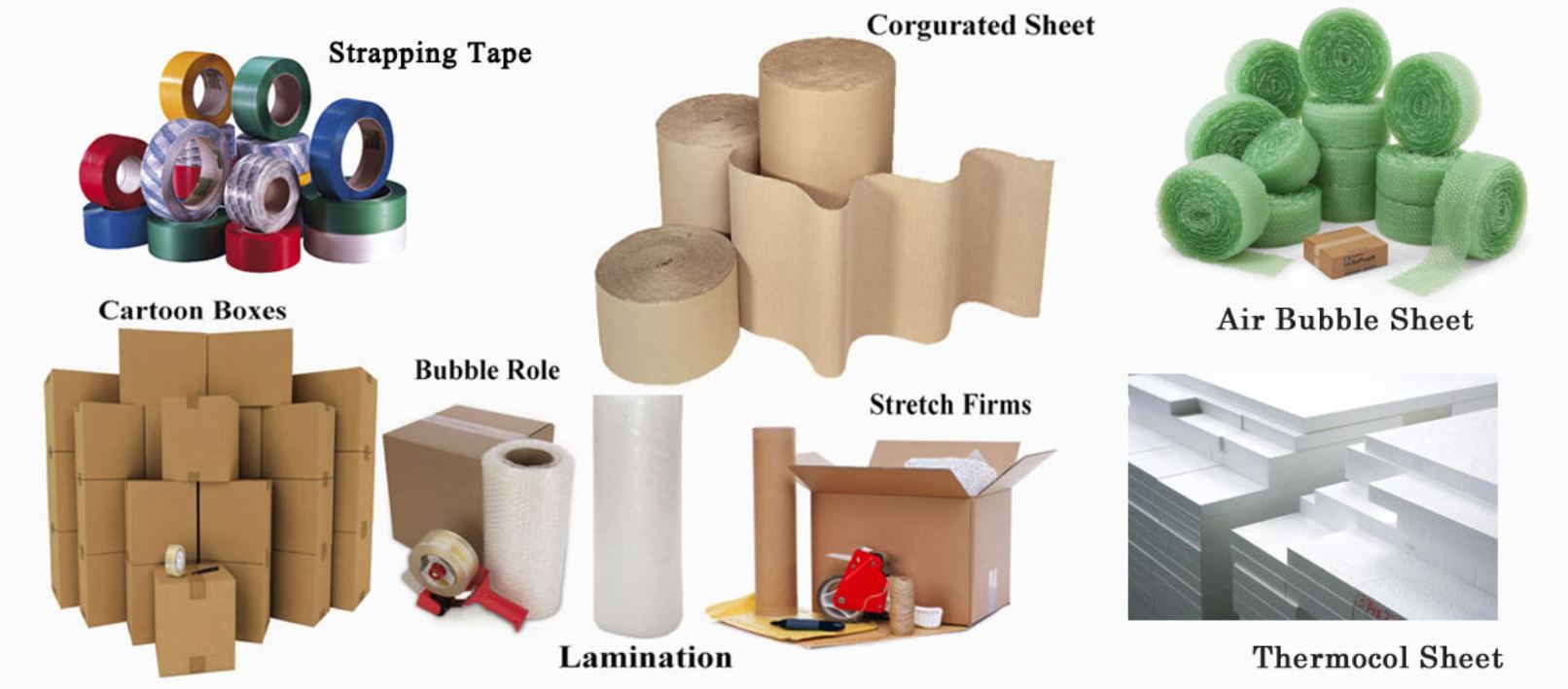 Types of Packaging Material Used in Relocation Industry