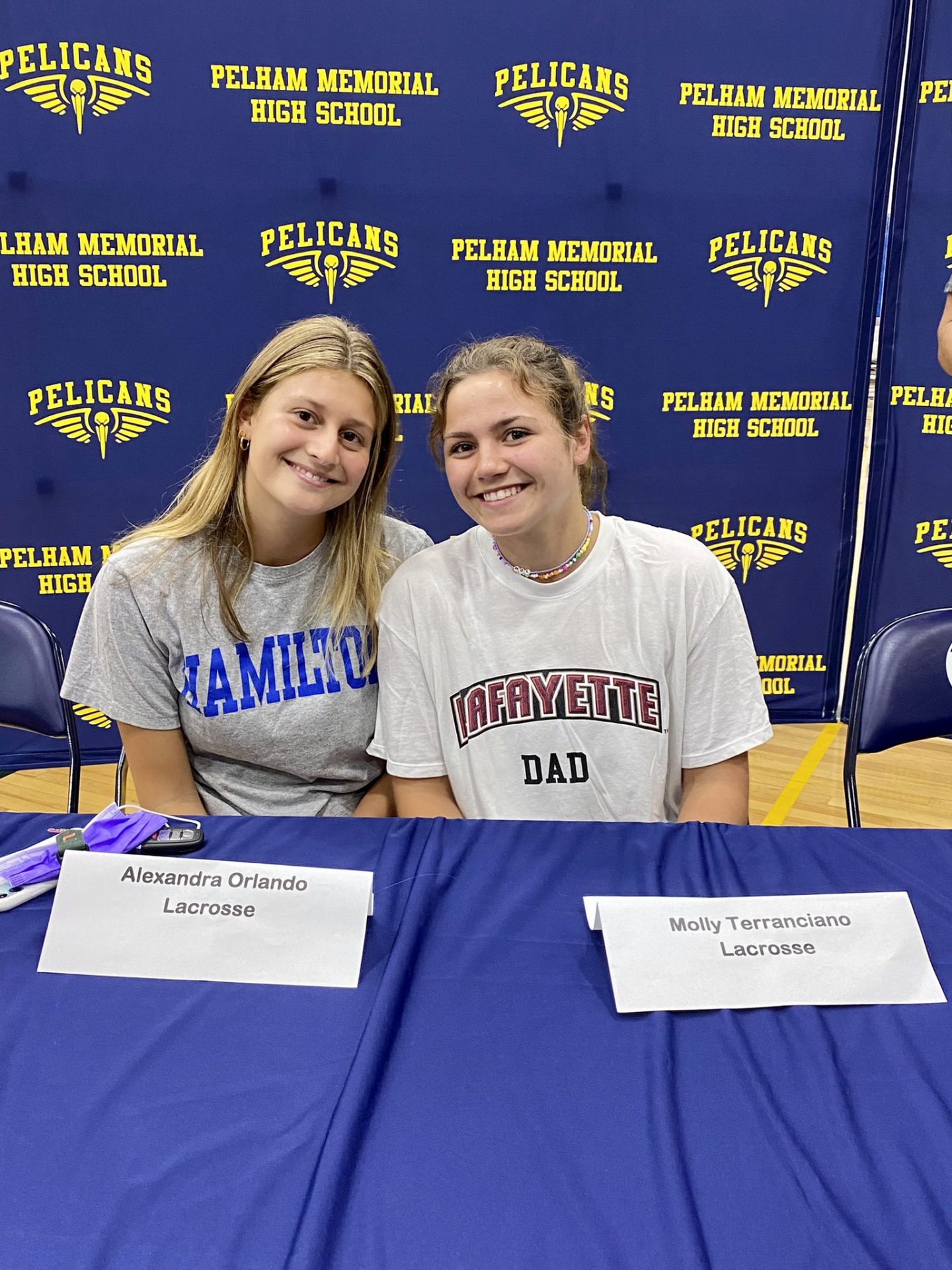 Molly Lacrosse Goalie and her partner & Girls Lacrosse colleague, Alex Orlando. 