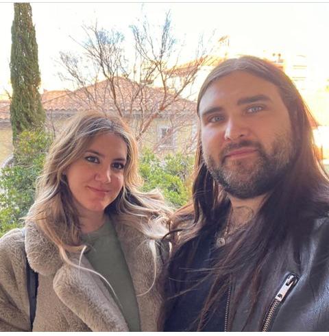 Weston Cage Coppola and his fiancée, Ermelinda Manos. Photo credit: Instagram/Weston Cage. 