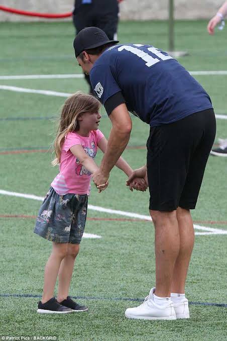 Vivian Lake Brady and her dad, Tom Brady. Photo credit: Google photos. 