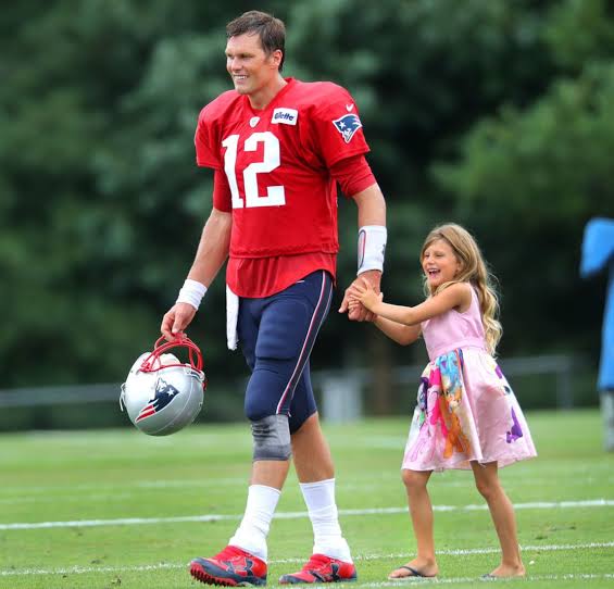 Vivian Lake Brady and her father, Tom Brady. Photo credit: Google photos. 