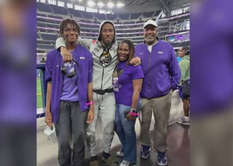 Quentin T. Johnston and his parents, Carl Johnston, and Sherry Johnston. Photo credit: Google photos. 