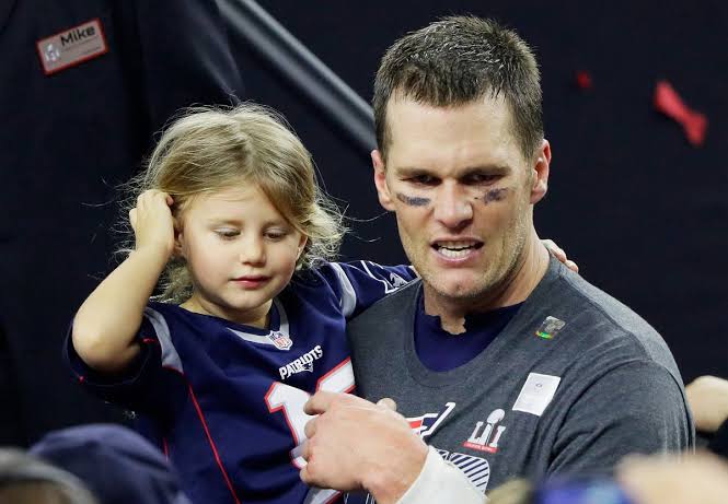 Tom Brady and his daughter, Vivian Lake Brady. Photo credit: Google photos. 