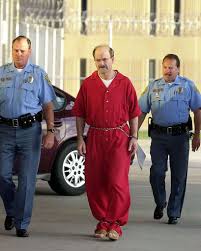 The infamous serial killer, Dennis Rader BTK, after his apprehension.  