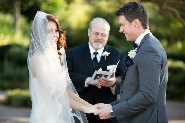 Erin Robinson and her husband, Matt Robinson on their wedding day. 