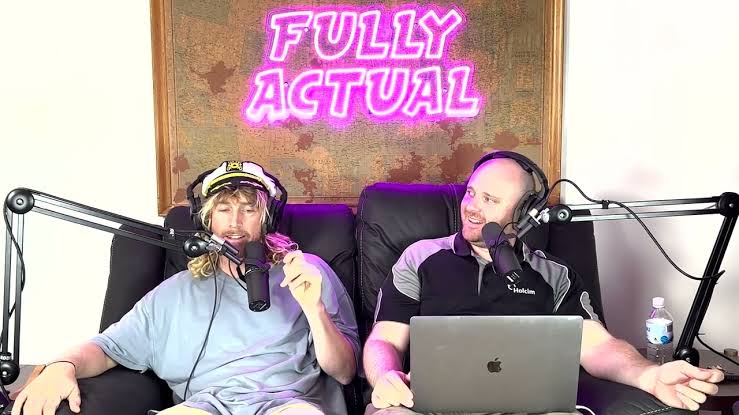 Marty and his best friend & business partner, Michael Brookhouse, creating content for their collective podcast, Marty and Michael Fully Actual. 