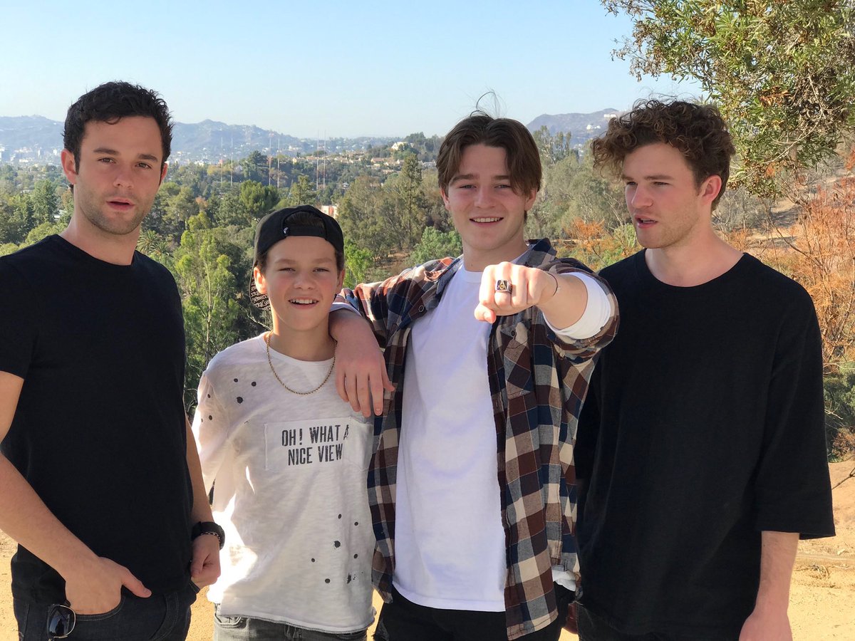 Hunter-Summerall-with-his-three-brothers-Dylan-Jimmy-and-Hayden-Summerall.-