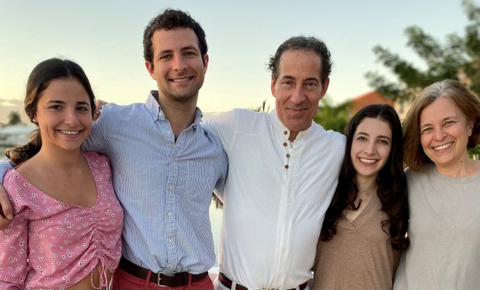 Sarah Bloom Raskin with her husband, Jamie Raskin, and three children. 