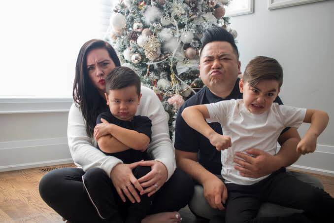 Andrew-Phung-with-his-wife-Tamara-and-two-sons.-