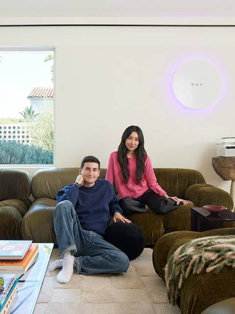 YouTuber, Olivia Sui, with her boyfriend, Sam Lerner, at their new home. 