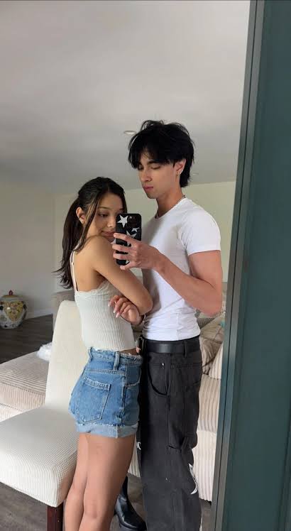 Los Angeles-based TikTok star, Sebastian Moy, with his girlfriend, Gela Walter. 