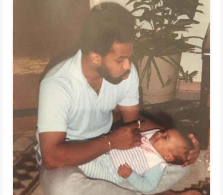 Image - Young Nathan Mitchell with his father. 