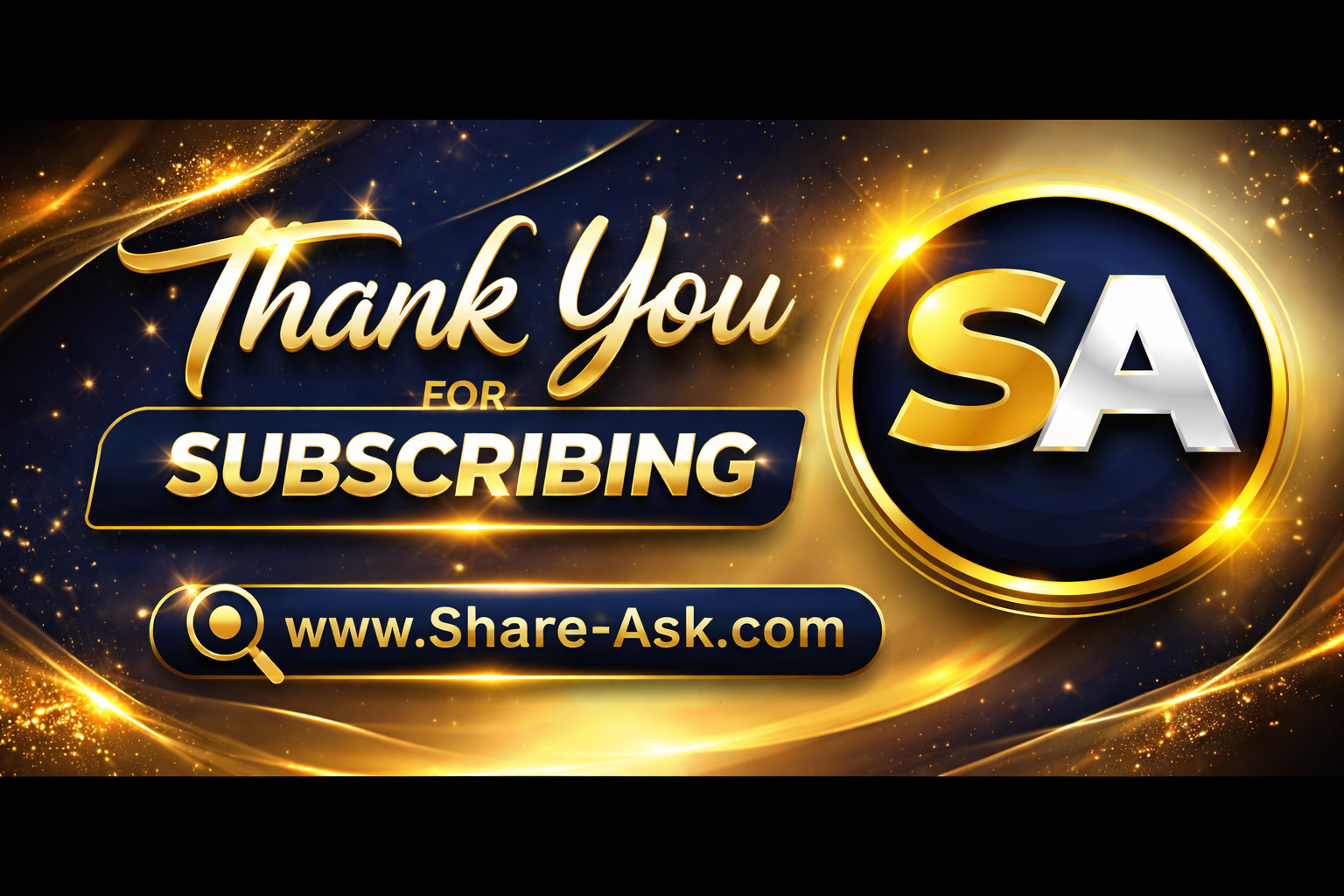 Thank you for Subscribing www.Share-Ask.com