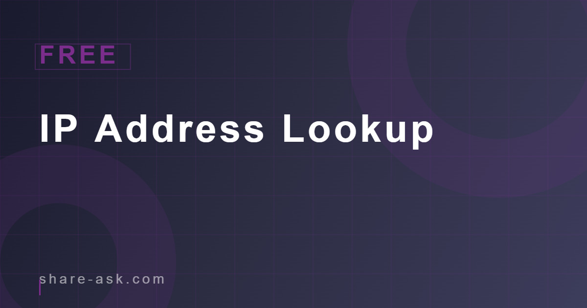 IP Address Lookup