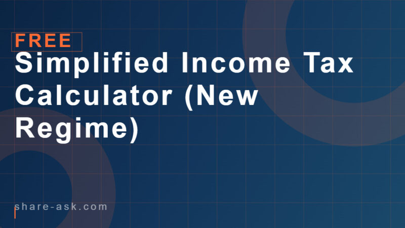 Simplified Income Tax Calculator (New Regime) 49 Simplified Income Tax Calculator (New Regime) 4.8 (51)