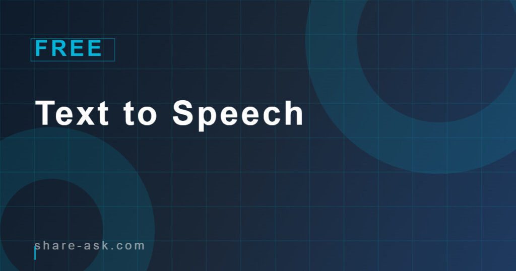 free-text-to-speech
