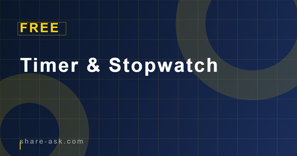 Timer & Stopwatch