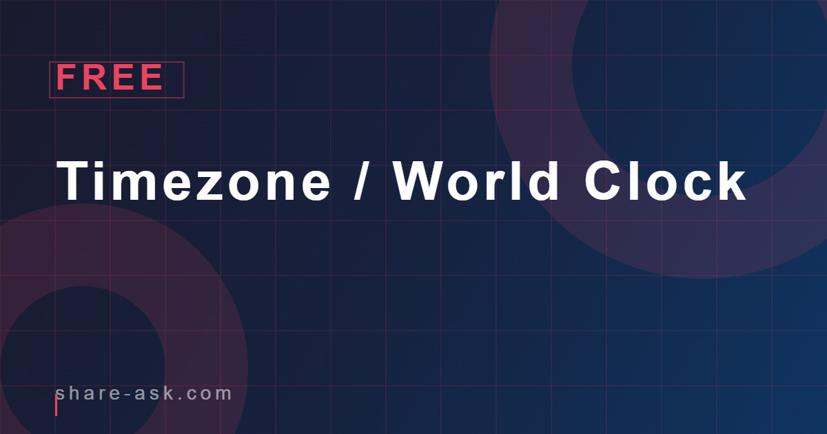Timezone / World Clock
