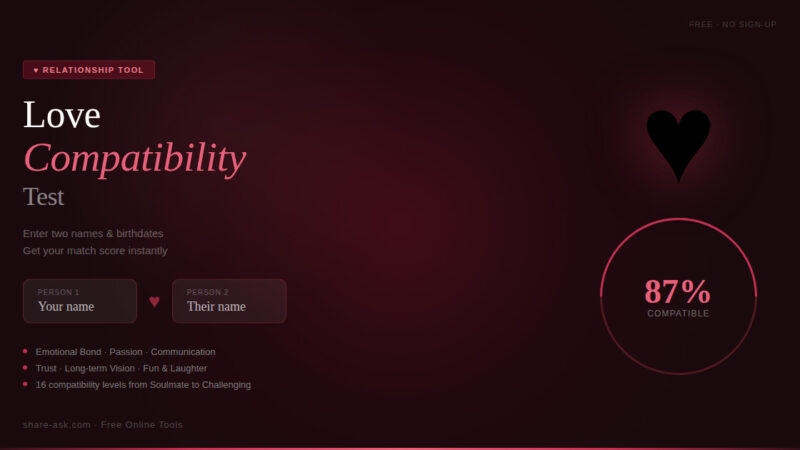 Love Compatibility Test