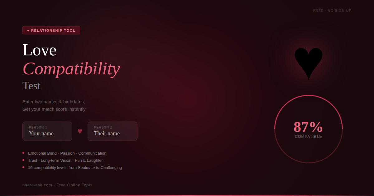 Love Compatibility Test