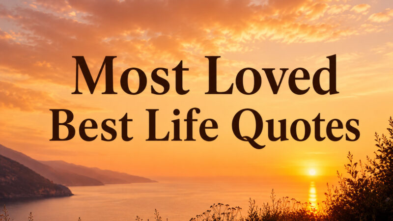 Most Loved Best Life Quotes 4.8 (114)